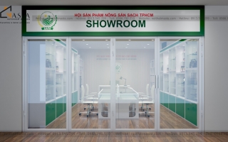 Thiết kế siêu thị trưng bày nông sản Chị Bích, Quận 1